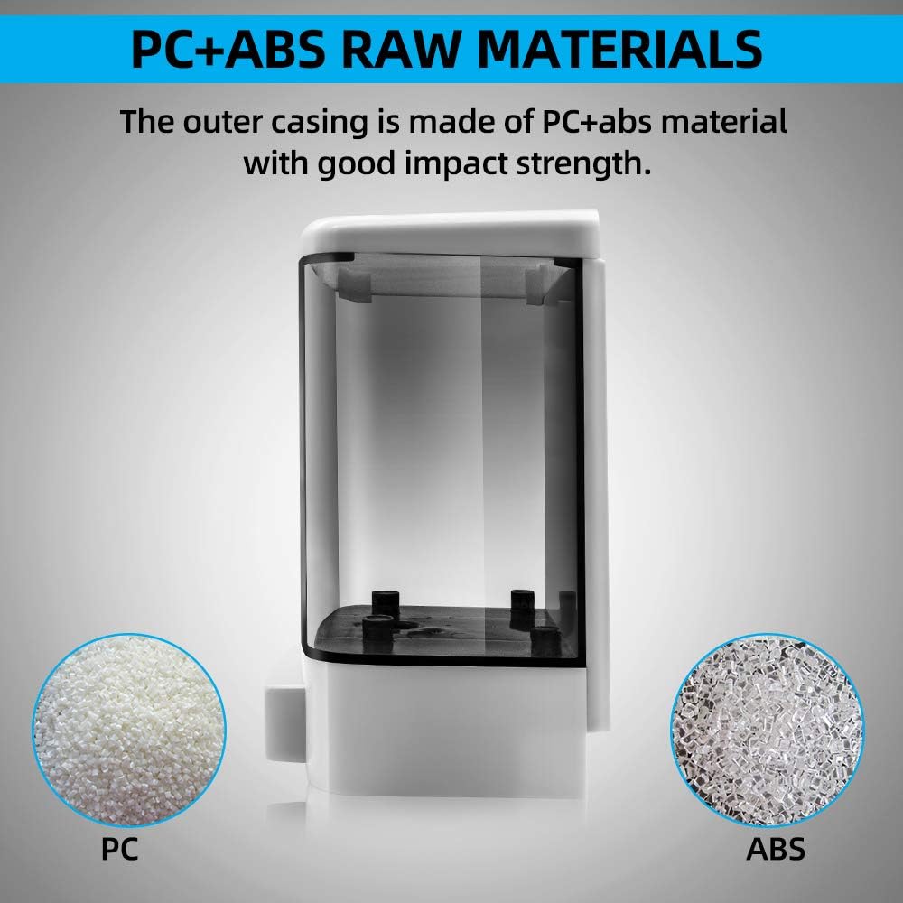 Soap Dispenser Wall Mount, 1000ML Commercial Manual Soap Dispenser Wall Mounted for Bathroom Kitchen Hotel, Shampoo Container Plastic - Image 2